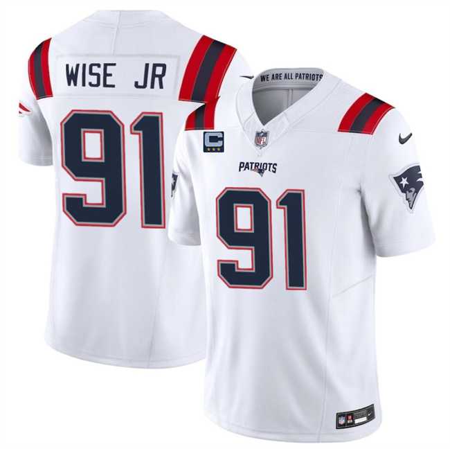 Men & Women & Youth New England Patriots #91 Deatrich Wise Jr White F.U.S.E. With 3-Star C Patch Vapor Limited Stitched Jersey,We sell and wholesale Men & Women & Youth New England Patriots #91 Deatrich Wise Jr White F.U.S.E. With 3-Star C Patch Vapor Limited Stitched Jersey on line form chian!